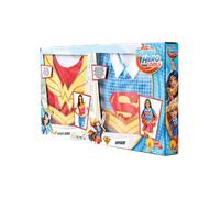 DC Comics Girls Superhero Costume Set (Pack of 2) / L Blue/Red/Gold BN5220