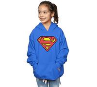 DC Comics Girls Superman Logo Hoodie 9-11 Years Royal Blue