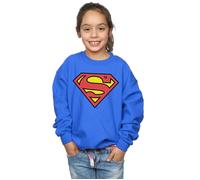 DC Comics Girl's Superman Logo Sweatshirt in Blue | Size: 7-8 Years DC Comics Blue 7-8 Years