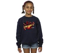 DC Comics Girls The Flash Pillars Sweatshirt Navy Blue 12-13 years