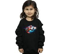 DC Comics Girl's The Flash Sparks Sweatshirt in Black | Size: 12-13 Years DC Comics Black 12-13 Years