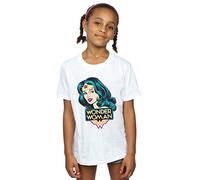 DC Comics Girls Wonder Woman Head T-Shirt 7-8 Years White