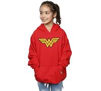 DC Comics Girls Wonder Woman Logo Hoodie Red 12-13 Years