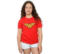 DC Comics Girls Wonder Woman Logo T-Shirt 7-8 Years Red