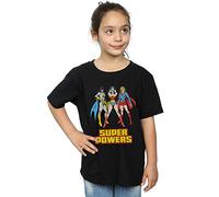 DC Comics Girls Wonder Woman Super Power Group T-Shirt 9-11 Years Black
