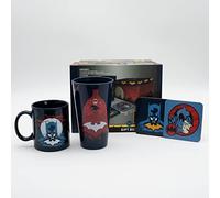 DC Comics Glow Mug, 400ml Glass & 2 Coasters Collectable Gift Box
