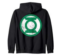 DC Comics Green Lantern Corps Cracked Ring Weathered Zip Hoodie