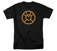 DC Comics - Green Lantern - Orange Emblem - Adult Unisex T-Shirt - Black