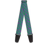 DC Comics Guitar Strap, Joker Ha Ha Ha Purple Green, 2 Inches Wide, 2 Inches Wide, Purple, 2" Wide - 29-54" Length