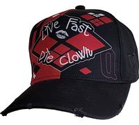 DC Comics - Harley Quinn - Die Clown - Baseball Caps Distressed with Metal Clasp - L Black