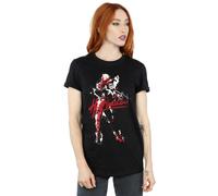 Dc Comics Harley Quinn Hi Puddin Cotton Boyfriend T-Shirt In Black Black