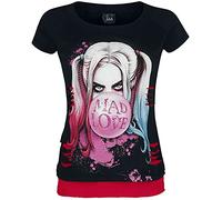 Harley Quinn Mad Love T-Shirt black red L
