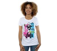 DC Comics Women's Harley Quinn Rebel Heart Cotton T-Shirt in White | Size: Medium DC Comics White M