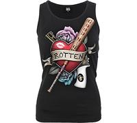 DC Comics - Harley Quinn - Rotten - Razor Back Top Black - L
