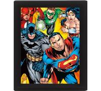 DC Comics Heroes 10 X 8 cm Framed 3D Lenticular Poster