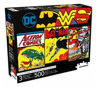 DC Comics Heroes set of 3 500 piece jigsaw puzzles 480mm x 350mm TO CLEAR..