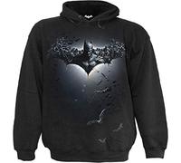 DC Comics Mens Arkham Origins Hooded Sweatshirt, Black, S UK