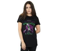 DC Comics Women's Joker The Joke´s On You Cotton Boyfriend T-Shirt in Black | Size: 4XL DC Comics Black 4XL