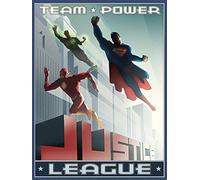 DC Comics Justice League 60 X 80 cm "Team Power" Canvas Print