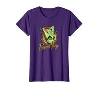 DC Comics Justice League Bombshell Poison Ivy Badge T-Shirt, Women, Purple, Large