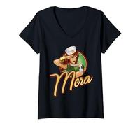 DC Comics Justice League Bombshells Mera Badge V-Neck T-Shirt