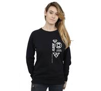 Dc Comics Justice League Chest Icons Sweatshirt In Black Black L