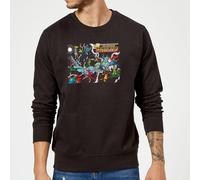 DC Comics Justice League Crisis On Infinite Earths Cover Sweatshirt - Black | Size: Medium DC Comics Black M