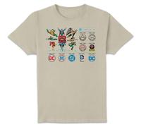 Dc Comics Justice League Dc Through The Ages Unisex T-Shirt - Cream Cream M