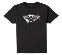 Justice League Graffiti Wonder Woman Men's T-Shirt - Black - XL