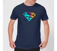 DC Comics Justice League Neon Superman Men's T-Shirt - Navy | Size: 2XL DC Comics Navy 2XL
