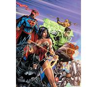 DC Comics Justice League Ready For Action Canvas Print, 60 x 80 cm