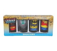 DC Comics Justice League Shot Glasses Set of 4 in Gift Box