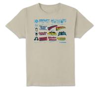 DC Comics Justice League The Trinity Visual History Unisex T-Shirt - Cream | Size: XL DC Comics Cream XL