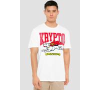 DC Comics Krypto The Superdog T-Shirt, White | Size: Medium DC Comics White M