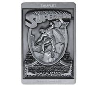Dc Comics Limited Edition Superman Ingot In Metallic Silver Metallic Silver