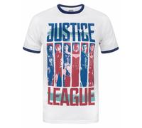 DC Comics Men's Adult Short Sleeved T-Shirt (White) in White | Size: 2XL DC Comics White 2XL