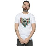 DC Comics Men's Aquaman Unite The Kingdoms T-Shirt in White | Size: Small DC Comics White S