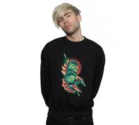 DC Comics Men's Aquaman Xebel Crest Sweatshirt in Black | Size: 3XL DC Comics Black 3XL