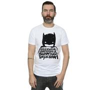 DC Comics Men's Batman Always Be Yourself T-Shirt in White | Size: 2XL DC Comics White 2XL