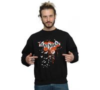 DC Comics Men's Batman Arkham Knight Halloween Logo Art Sweatshirt in Black | Size: XL DC Comics Black XL