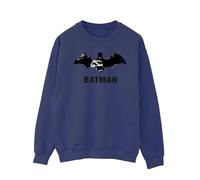 (4XL, Navy Blue) DC Comics Mens Batman Black Stare Logo Sweatshirt