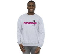 DC Comics Men's Batman Catwoman Logo Sweatshirt in Grey | Size: 3XL DC Comics Grey 3XL