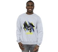 DC Comics Men's Batman Comic Strip Sweatshirt Sport Grey Medium