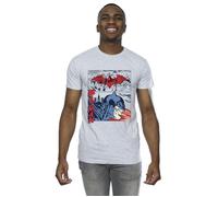 DC Comics Men's Batman Comic Strip T-Shirt in Grey | Size: Medium DC Comics Grey M