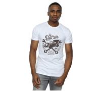 DC Comics Men's Batman Dad´s Garage T-Shirt in White | Size: 2XL DC Comics White 2XL