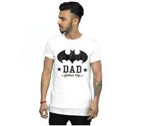 DC Comics Men's Batman I Am Bat Dad T-Shirt in White | Size: 3XL DC Comics White 3XL