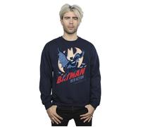 DC Comics Men's Batman Into Action Sweatshirt in Navy | Size: Medium DC Comics Navy M