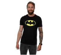 DC Comics Men's Batman Logo T-Shirt in Black | Size: 3XL DC Comics Black 3XL