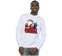 DC Comics Men's Batman Merry Christmas Comic Sweatshirt in White | Size: Large DC Comics White L