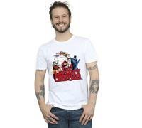 DC Comics Men's Batman Merry Christmas Comic T-Shirt in White | Size: 3XL DC Comics White 3XL